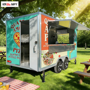 Remorque de restauration carrée avec four à pizza, équipement complet pour crème glacée, certifiée DOT, cuisine mobile pour BBQ, burgers et street food - Product Image 6