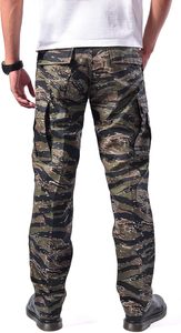 <span class=keywords><strong>Pantaloni</strong></span> Cargo Casual da <span class=keywords><strong>Uomo</strong></span> in Stile Militare, 55% Cotone 45% Poliestere, Chiusura con Bottoni - Product Image 3