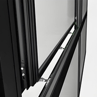 Fenêtres coulissantes à double vitrage en alliage d'aluminium, profilé de fenêtre coulissante inclinable pour cuisines de maisons