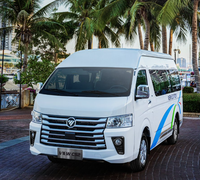 Nouveau modèle 2026 Foton diesel CS2, longue portée, toit surélevé, 19 places, minibus de passagers à vendre