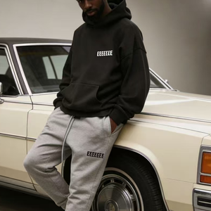 Felpa con Cappuccio <span class=keywords><strong>da</strong></span> <span class=keywords><strong>Uomo</strong></span>, <span class=keywords><strong>Tuta</strong></span> Sportiva <span class=keywords><strong>Invernale</strong></span> in Due Pezzi, 100% Cotone, Stile Streetwear GOD - Product Image 5