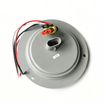 Feu arrière rond rouge de 4 pouces à montage sur bride avec anneau en acier inoxydable, étanche, 12V, homologué DOT, pour camion, remorque, fourgonnette