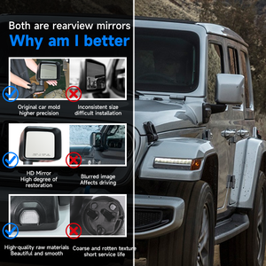 Новое нормальное нефункциональное 0-линейное Резервное зеркало заднего вида для <span class=keywords><strong>Jeep</strong></span> Wrangler JK 2007-2017 - Product Image 5