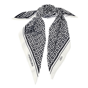 Sciarpa triangolare multiuso a quadri floreali 60x135cm 36G per donna, accessorio moda - Product Image 1