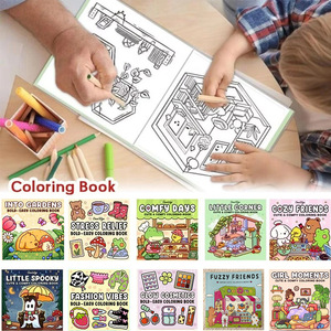 Livre de coloriage anti-stress pour enfants, 48 feuilles, motifs de dessins animés, livre de dessin de Noël de haute qualité, livre de peinture d'Halloween - Product Image 6