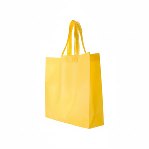 Borsa Shopping Gialla TNT 38x34x10 cm Riutilizzabile per la Spesa e l'Uso Quotidiano - Product Image 2