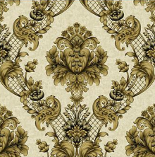 Estate 3D carta da parati in vinile rivestimento murale, disegni damascati decorazione per la casa carta da parati moderna PVC disegno grafico geometrico 53cm - Product Image 4