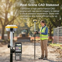 Récepteur GPS RTK GNSS TopTech CGO Landstar CHC Station Totale Rover Base TK600 IP68 -30~70 TOPOGRAPHY