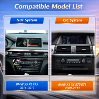 CodeLynk Système Linux sans fil Apple Carplay 4 en 1 Écran tactile pour voiture pour BMW X5 X6 F15 E70 E71 2009-2017 NBT CIC