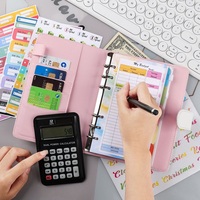 Personnalisation du classeur budget de la vie quotidienne moderne cahier d'impression couleur portable planification d'horaire A6 classeur budget livre