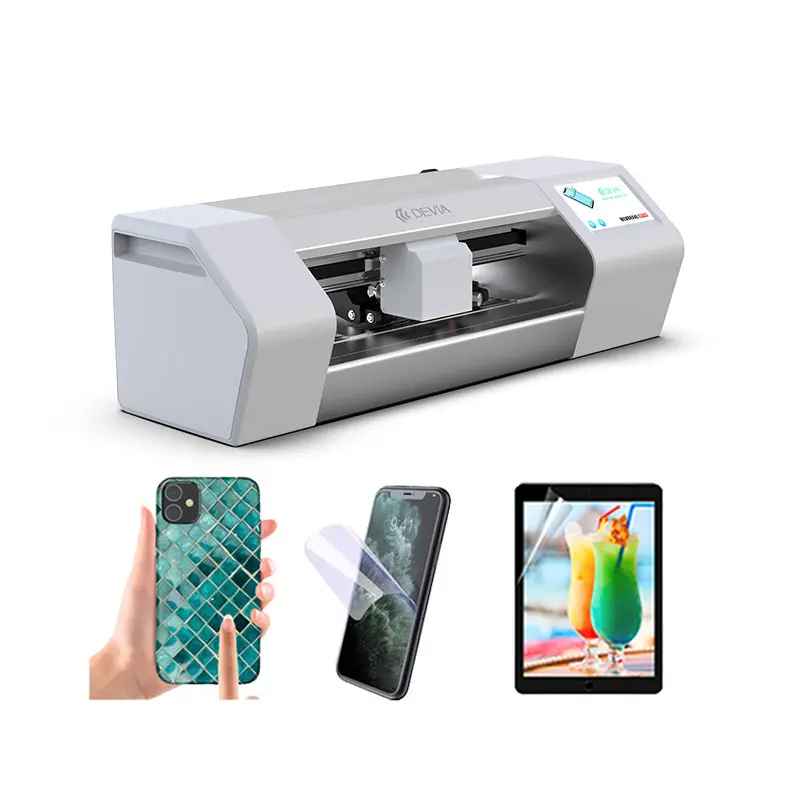 Devia App Controle 3D Bedekt Automatische Emboss Digital Printing Tpu Hydrogel Uv Nano Screen Protector Maken Machine