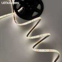 LEDBuilders Bande LED intelligente à haute luminosité 120LED 3000K Découpable 12V & 24V 2835 LED 3000K Ra95 Certifié CE ROHS