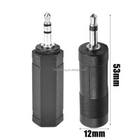 TRS TS Adapter Converter 3.5Mm Ke 6.35Mm 1/4 Inci Female Socket Ke 3.5Mm 1/8 Inci Male Plug Audio Stereo Mono Adapter Converter