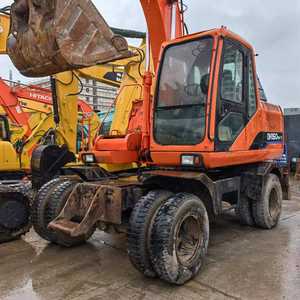 Doosan DH150w-7 Excavateur sur pneus 2019 Modèle 13520kg Poids en ordre de marche Haute qualité Utilisé Condition Bas prix Moteur principal d'origine - Product Image 6