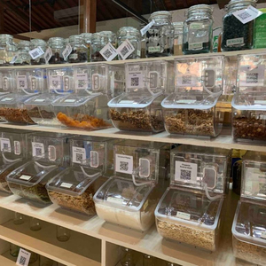 Bán Lẻ Hiển Thị Khô Số Lượng Lớn Thực Phẩm Bin Cà Phê Đậu Container Với Scoop - Product Image 3