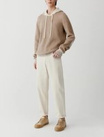 Pull à capuche pour hommes en cachemire à capuche coloré personnalisé et chaud de luxe avec cordon de serrage