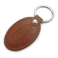 Porte-clés personnalisé en cuir PU 2D de luxe avec gravure laser, lettre, fleur, sérigraphie, imprimé sur faux cuir