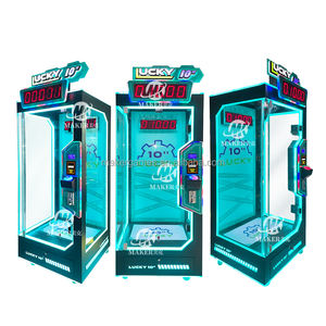Máquina de Juego Operada con Monedas, Máquina de Premios Automática para Centros Comerciales, Lucky 7, Lucky 10, Máquina de Juego de Premios con Garra de Plástico - Product Image 1