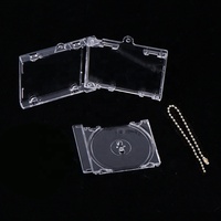 Couverture de musique personnalisée DIY porte-clés porte-clés disque bijou acrylique vide Dvd personnalisé NFC Album boîte étui Mini porte-clés cd vierge