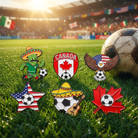 Broche en émail personnalisée Canada Football Élan, en alliage de zinc, style dessin animé, pour la vente en gros, souvenir, badge de revers
