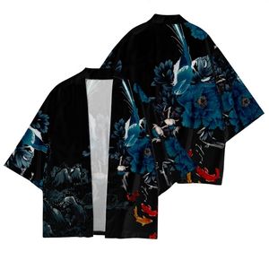 Kimono de samurái tradicional japonés para hombre, patrón tradicional japonés, Cosplay <span class=keywords><strong>Haori</strong></span>, cárdigan de <span class=keywords><strong>mujer</strong></span>, bata de verano Yukata - Product Image 3