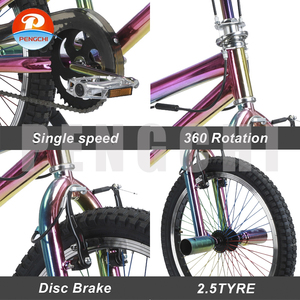 Mini vélo BMX chromé personnalisé avec couleur de placage sur mesure, Bicicleta 20 pouces Freestyle BMX Bike - Product Image 5