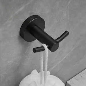 Porte-serviette simple en acier inoxydable Resonance, capacité de charge de 15 kg, pour le rangement des serviettes et des vêtements dans la salle de bain - Product Image 1