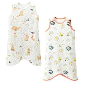 Venta al por mayor de pijamas finos de una pieza para bebé, edredón a prueba de golpes para bebé, chaleco de algodón puro, saco de dormir para niños - Product Image 4