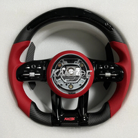 Volant personnalisé en fibre de carbone mate pour Mercedes Benz W205 C63 808 E43 C300 C200 GLC SLK A45 Accessoires de voiture