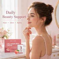 OEM Marque Privée Collagène Hydrolysé Liquide Oral Type I & III Peptides Biotine Vitamines C E Peau Cheveux Ongles