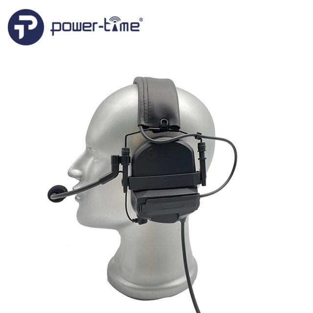 Tactical Gaming Headset with Noise Reduction PTT NATO/STANDARD Wiring On-Ear & Over-Ear Compatibility