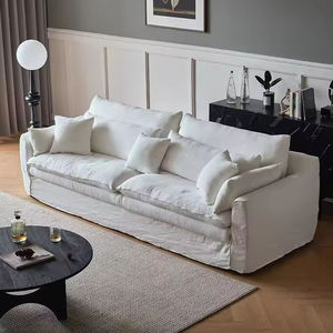 Donsun New Arrival Home Use Furniture Linen Fabric Slipper Cover Lounge Chair 1 Seat Sofa Chair Sofa - Product Image 3