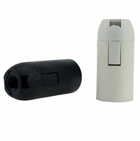 Support de lampe en plastique PBT, douille e12 e14, 12 pièces, noir et blanc, corps complet