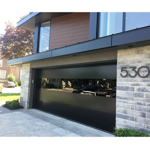 <span class=keywords><strong>Puerta</strong></span> de <span class=keywords><strong>garaje</strong></span> automática de aluminio negro moderno listón de montaje empotrado australiano con <span class=keywords><strong>motor</strong></span> de rejilla precio al por mayor para villas - Product Image 5