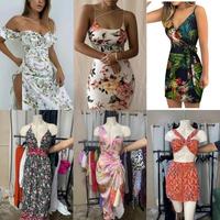 Lot de robes décontractées imprimées d'occasion en gros – Expédition aléatoire