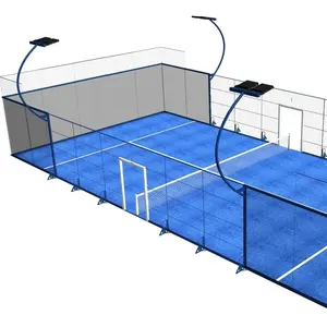 EXITO 2023 Hot Sale Good Price Customized Size Portable Paddle Tennis Court Cover Outdoor Indoor Panoramic Padel Court Roof