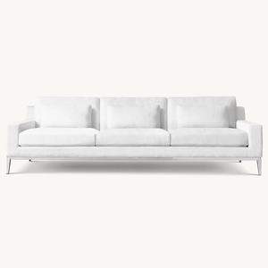 Moderno Conjunto de Sofás Modulares Chesterfield para Sala de Estar, Tapizados, con Esquinas Cuadradas, Patas de <span class=keywords><strong>Aluminio</strong></span>, Relleno de Esponja, Ecológico - Product Image 4