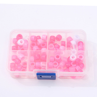 Vente en gros 200 pièces grand trou 12mm accessoires de bijoux de cheveux métalliques perles pour extension de tresses pour enfants