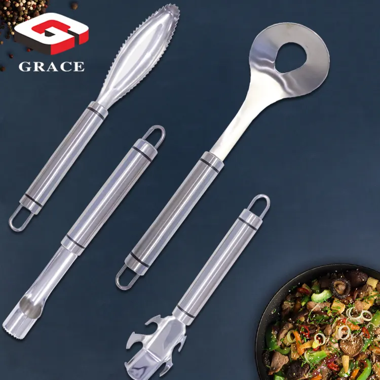 Multifunctional Kitchen Utensil Set Stainless Steel Spoons Shovel Spatula Cooking Tools Kitchen Supplies