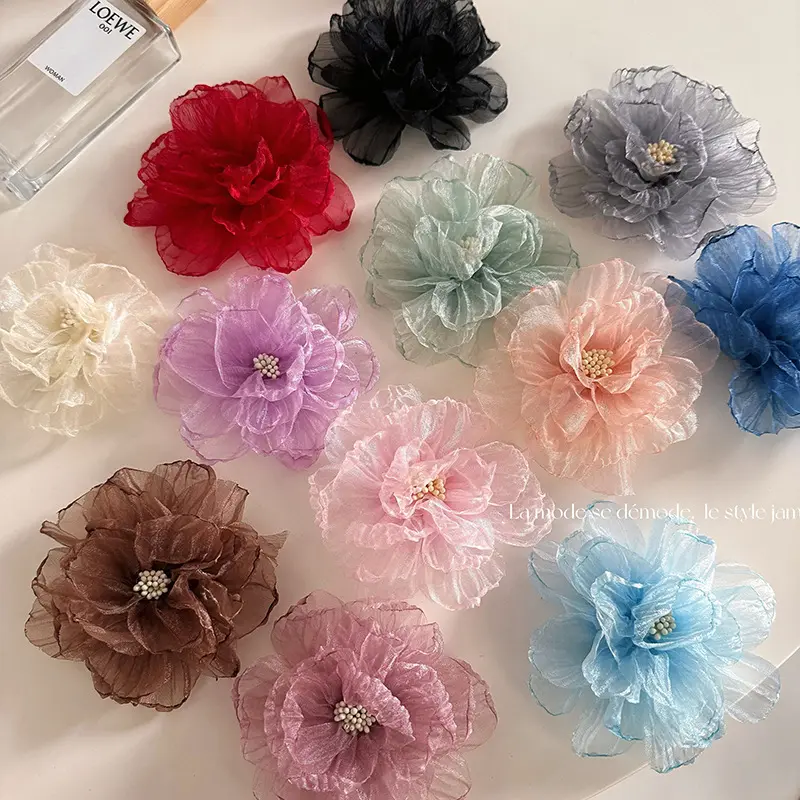 Presilhas de cabelo NUORO para mulheres e meninas acessórios feitos à mão presilhas floridas coloridas e elegantes