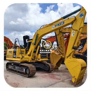 Excavadora de cadenas usada de tamaño mediano, marca japonesa Komatsu pc130, con motor Komatsu SAA4D95LE, modelos pc120, pc138, pc150. - Product Image 1