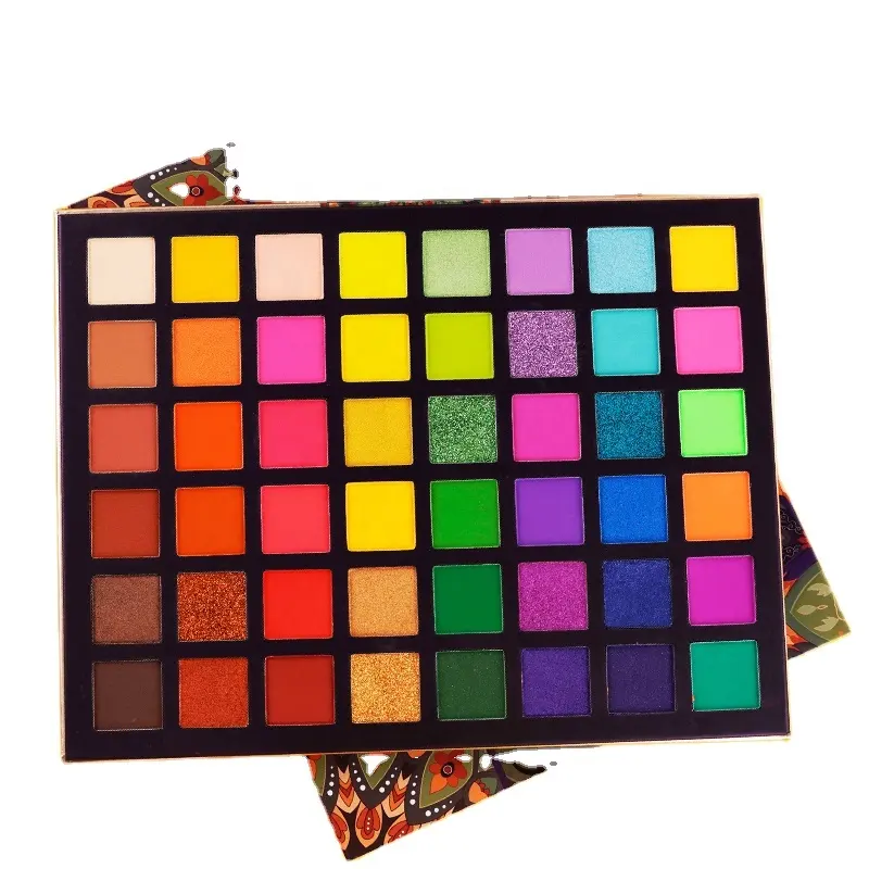 Newest 48 Color Matte Shimme High Pigment Long Lasting Colorful Stage Eyes Makeup Eyeshadow