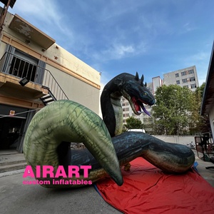 Страшный надувной шар питона, гигантская надувная модель змеи для украшения событий на Хэллоуин - Product Image 3