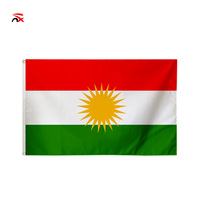 Drapeau de décoration du Kurdistan personnalisé en gros, drapeau de voiture, drapeau de table pour le jeu sportif 2026