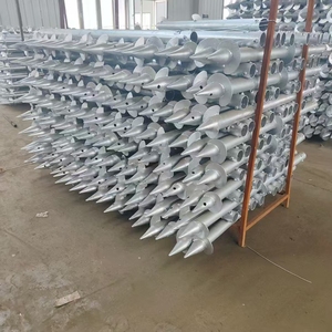 OEM thép mạ kẽm tròn xoắn ốc vít mặt đất Neo xoắn ốc cọc vít cho nền tảng dự án - Product Image 6