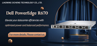 Serveur en rack Dell PowerEdge R670 1U d'origine, neuf, avec processeurs Intel Xeon 6 jusqu'à 144 cœurs, 2 To de disque dur DDR5 en stock