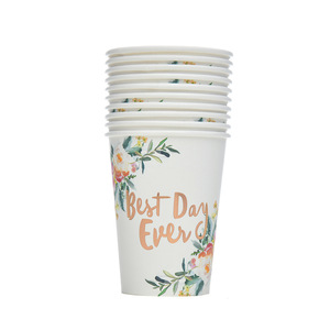 ชุดตกแต่งโต๊ะงานเลี้ยงวันเกิดธีมงานเลี้ยงน้ำชา DAMAI จานกระดาษลายดอกไม้สุดโรแมนติก แก้ว กระดาษเช็ดปาก อุปกรณ์จัดงานเลี้ยงลายดอกไม้ - Product Image 6