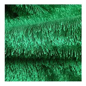 Green color pine needle fleece fabric for Christmas trees