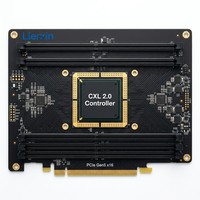 Lierxin LEX-CXL-MEM-V25 Carte de mémoire d'extension CXL 2.0 haute vitesse pour serveur IA, PCIe Gen5 HDI, ENIG+ multicouche sélectif