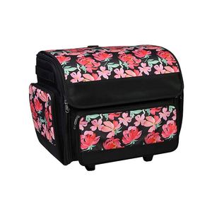 Sac de transport pliable à roulettes BSCI pour loisirs créatifs, idéal pour le scrapbooking, les voyages et le rangement pour les enseignants - Product Image 3